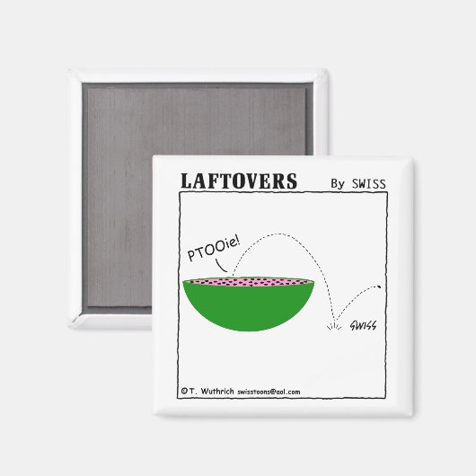 Funny Niedlich Watermelone Cartoon Lugano Unexpect Magnet (Vorderseite/Rückseite)