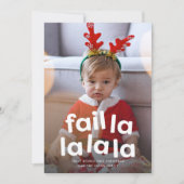 Funny niedlich Weihnachten versagte ein Foto rot (Vorderseite)