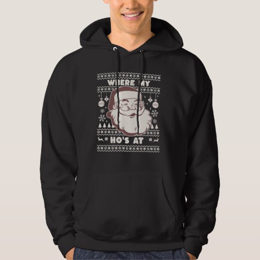 Funny Niedlich Weihnachten Weihnachten Weihnachtsm Hoodie (Vorderseite)