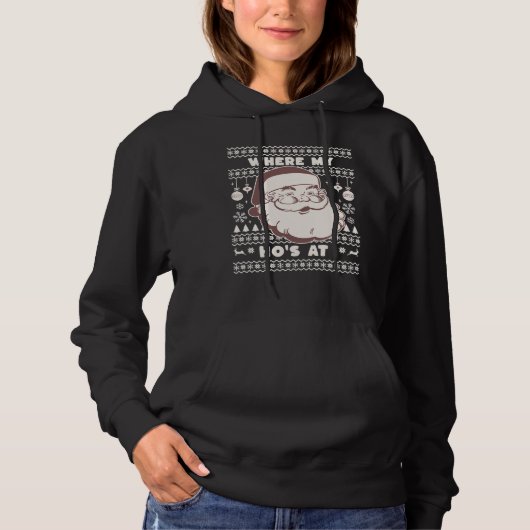 Funny Niedlich Weihnachten Weihnachten Weihnachtsm Hoodie (Vorderseite)