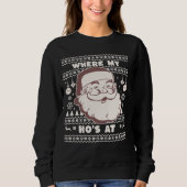 Funny Niedlich Weihnachten Weihnachten Weihnachtsm Sweatshirt (Vorderseite)