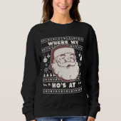 Funny Niedlich Weihnachten Weihnachten Weihnachtsm Sweatshirt (Vorderseite)