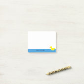 Funny Niedlich Yellow Duck Animal Individuelle Nam Post-it Klebezettel (Auf Schreibtisch)