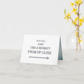 Funny Niedlich You Monkey Business Anzug 21. Gebur Karte (Gelbe Blume)