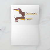 Funny niedliche Dackel für Langhundeeltern (Innenseite)