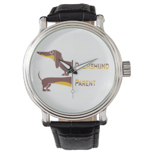 Funny niedliche Dackel für Langhundeeltern Armbanduhr