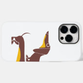 Funny niedliche Dackel für Langhundeeltern Case-Mate iPhone Hülle (Rückseite (Horizontal))