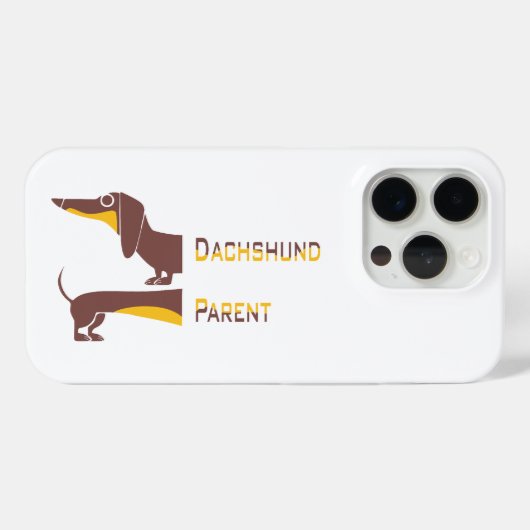 Funny niedliche Dackel für Langhundeeltern Case-Mate iPhone Hülle (Rückseite (Horizontal))