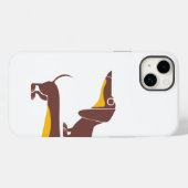 Funny niedliche Dackel für Langhundeeltern Case-Mate iPhone Hülle (Rückseite (Horizontal))