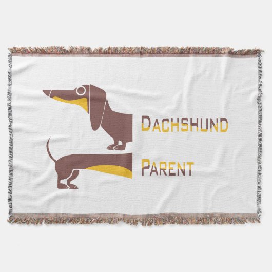 Funny niedliche Dackel für Langhundeeltern Decke (Vorderseite)