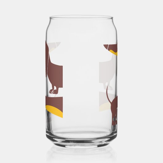 Funny niedliche Dackel für Langhundeeltern Dosenglas (Links)