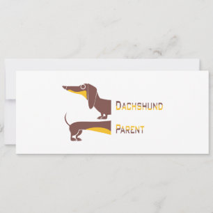 Funny niedliche Dackel für Langhundeeltern Einladung