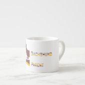 Funny niedliche Dackel für Langhundeeltern Espressotasse (Vorderseite Rechts)