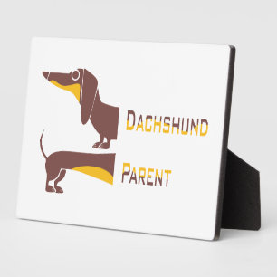 Funny niedliche Dackel für Langhundeeltern Fotoplatte