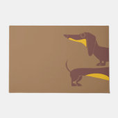 Funny niedliche Dackel für Langhundeeltern Fußmatte (Vorderseite)