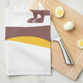 Funny niedliche Dackel für Langhundeeltern Geschirrtuch (Viertel Falte)