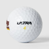 Funny niedliche Dackel für Langhundeeltern Golfball (Logo)