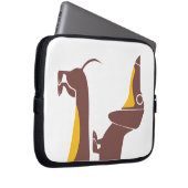 Funny niedliche Dackel für Langhundeeltern Laptopschutzhülle (Vorne Rechts)