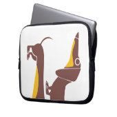 Funny niedliche Dackel für Langhundeeltern Laptopschutzhülle (Vorderseite Links)