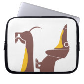 Funny niedliche Dackel für Langhundeeltern Laptopschutzhülle (Vorderseite)