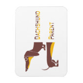 Funny niedliche Dackel für Langhundeeltern Magnet (Vertikal)