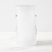 Funny niedliche Dackel für Langhundeeltern Mattglas Bierglas (Mittel)