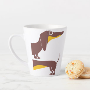 Funny niedliche Dackel für Langhundeeltern Milchtasse