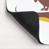 Funny niedliche Dackel für Langhundeeltern Mousepad (Ecke)