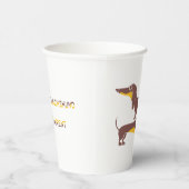 Funny niedliche Dackel für Langhundeeltern Pappbecher (Rechts)