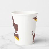 Funny niedliche Dackel für Langhundeeltern Pappbecher (Rechts)