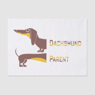 Funny niedliche Dackel für Langhundeeltern Seidenpapier