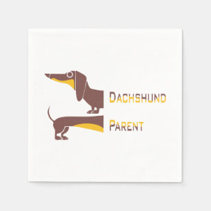 Funny niedliche Dackel für Langhundeeltern Serviette