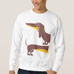 Funny niedliche Dackel für Langhundeeltern Sweatshirt