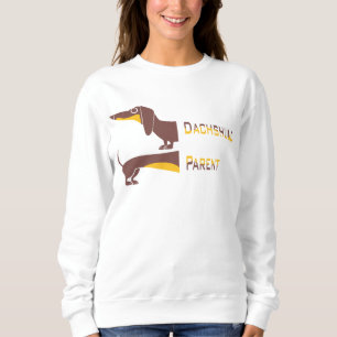 Funny niedliche Dackel für Langhundeeltern Sweatshirt