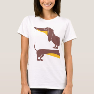 Funny niedliche Dackel für Langhundeeltern T-Shirt