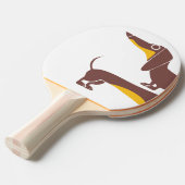 Funny niedliche Dackel für Langhundeeltern Tischtennis Schläger (Vorderseite)