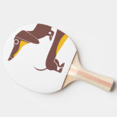 Funny niedliche Dackel für Langhundeeltern Tischtennis Schläger (Seitenansicht)