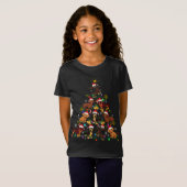 Funny Niedliche Dackel Weihnachtsbaum Haustier Hun T-Shirt (Vorne ganz)