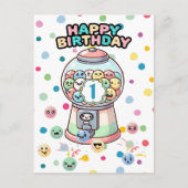 Funny Niedliche Gummiballmaschine, Maßgeschneidert Postkarte (Vorderseite)