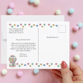 Funny Niedliche Gummiballmaschine, Maßgeschneidert Postkarte