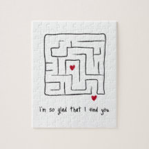 Funny Niedliche handgezogen Maze Valentine Geschen