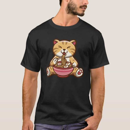 Funny niedliche Katze frisst Spaghetti Pullover Ho (Vorderseite)