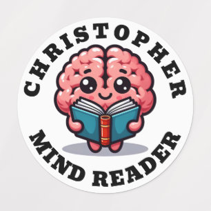 Funny Niedliche Personalisierte Mind Reader Beklei Etiketten