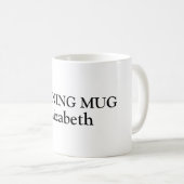 Funny niedliche personalisierte Namen Kaffeetasse (VorderseiteRechts)