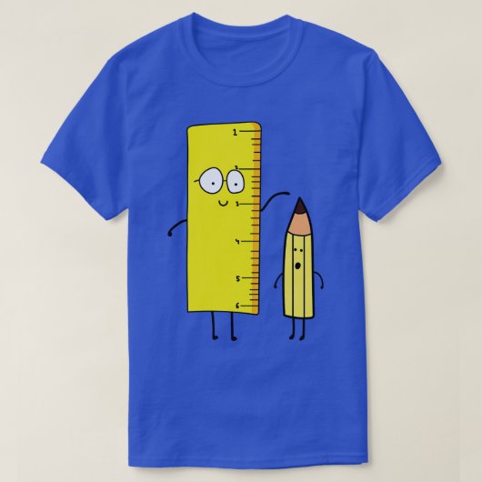 Funny Niedliche Regelmaßnahmen ein Stift T-Shirt (Design vorne)