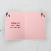 Funny niedliche Roboter Glückwunschkarte zum Mutte Karte (Innenseite)