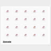 Funny Niedliche Schlampe, die auf Cloud Sticker sc (Blatt)