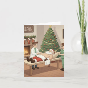 Funny/Niedliche Weihnachtskarte für Akupunkturiste Karte