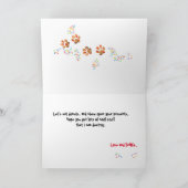 Funny Niedlichen Mops Haustier Geburtskarte Einladung (Innenseite)