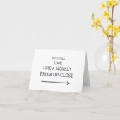 Funny Niedlicher Affe Kinder Girl Boy 10. Geburtst Karte (Gelbe Blume)